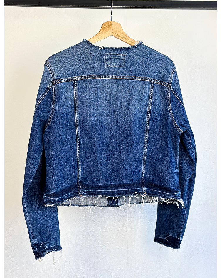 Chaqueta de mezclilla azul