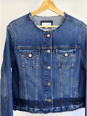 Chaqueta de mezclilla azul