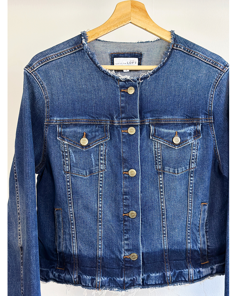 Chaqueta de mezclilla azul