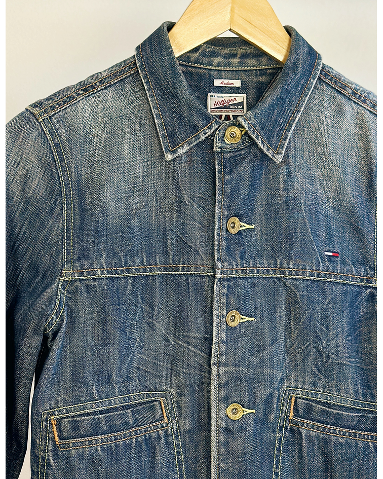 Chaqueta denim azul lavado