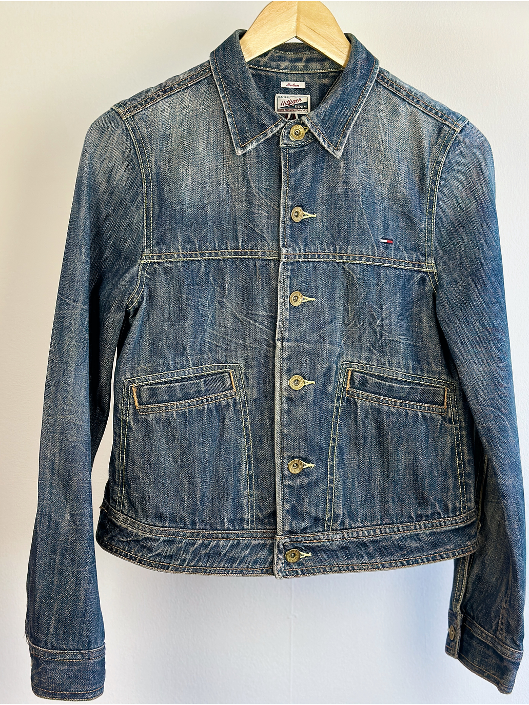 Chaqueta denim azul lavado 2
