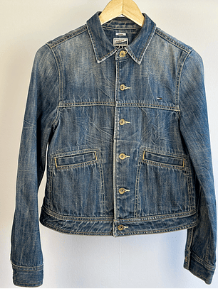 Chaqueta denim azul lavado