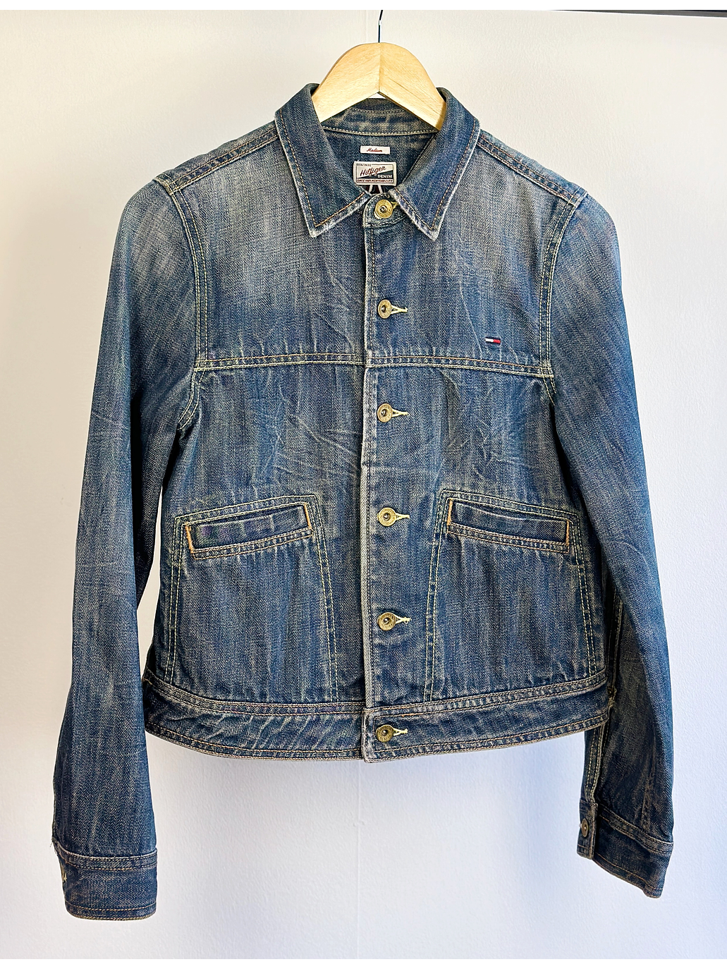 Chaqueta denim azul lavado 1
