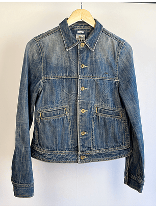 Chaqueta denim azul lavado