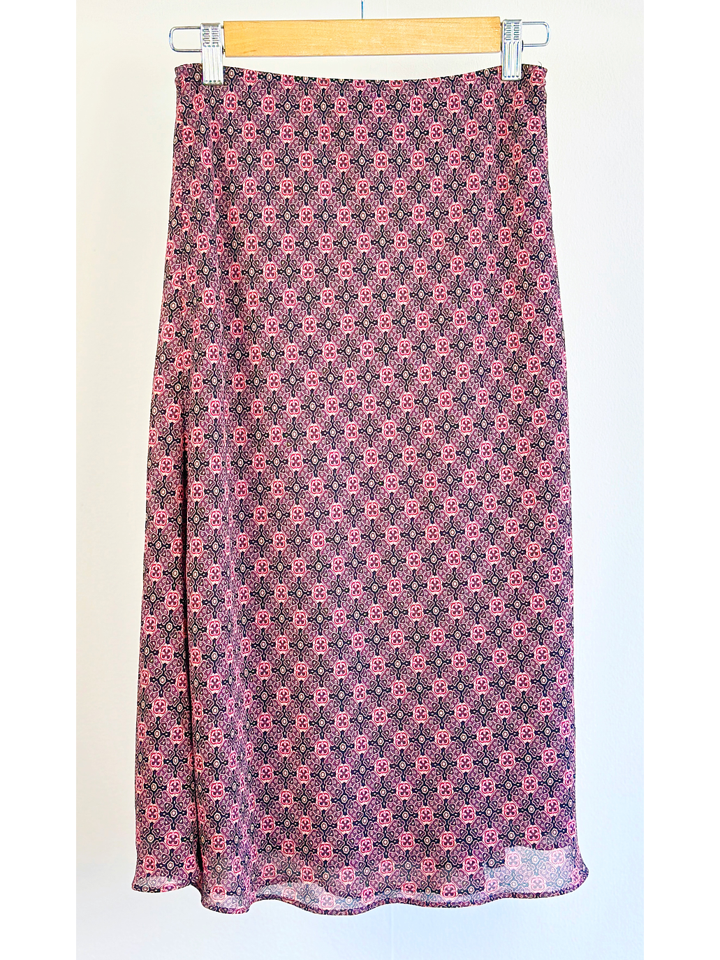 Falda midi estampada 1