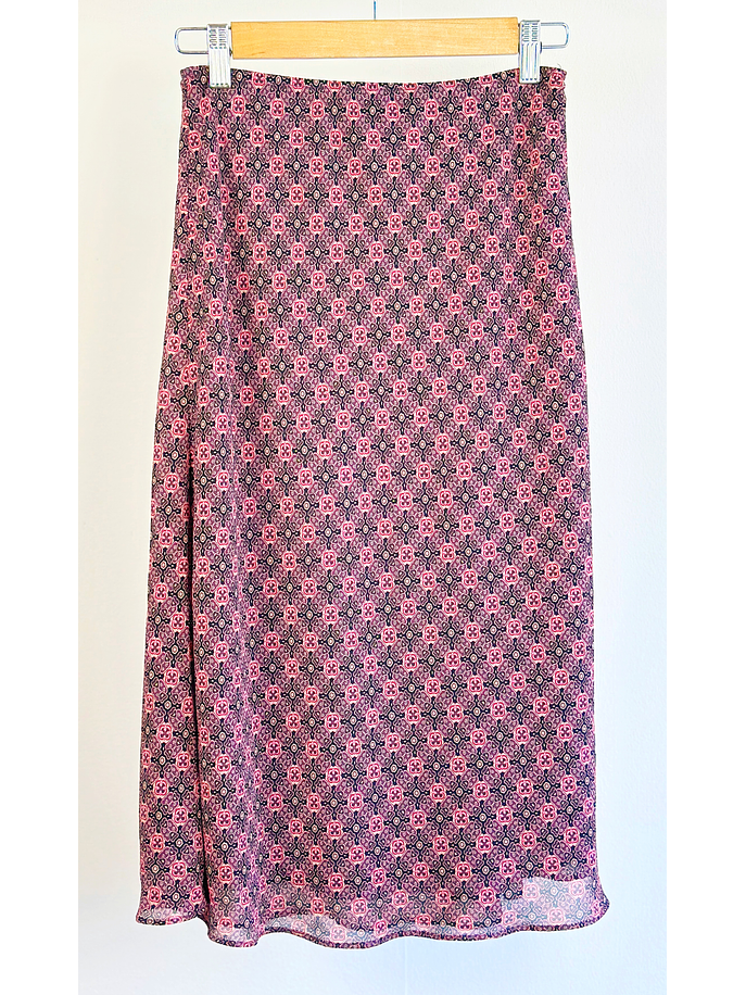 Falda midi estampada 1