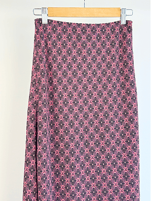 Falda midi estampada