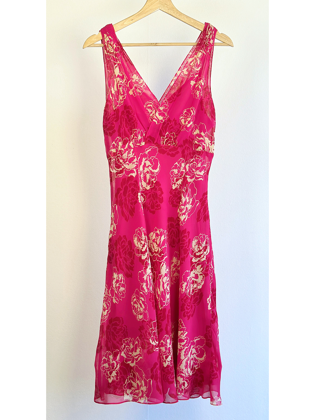 Vestido floreado seda  4