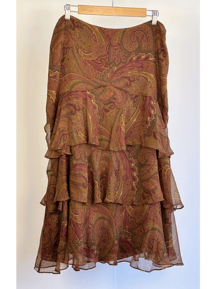 Falda de seda vuelos