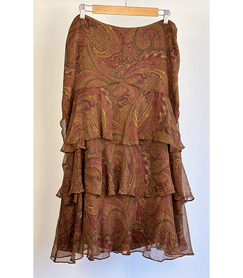 Falda de seda vuelos