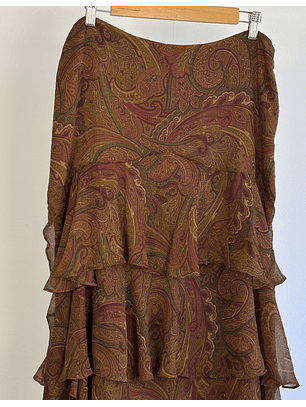 Falda de seda vuelos