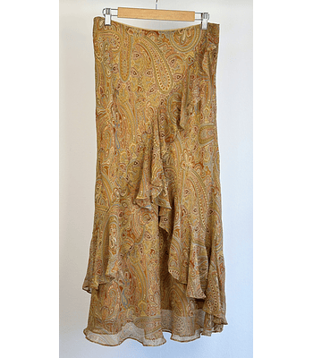 Falda de seda vuelos