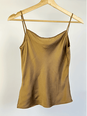 Top metalizado seda 