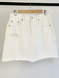 Falda blanca mezclilla - Miniatura 1