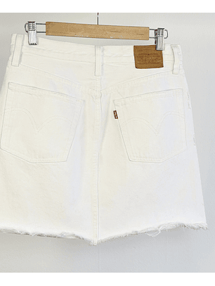 Falda blanca mezclilla