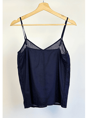 Top azul marino