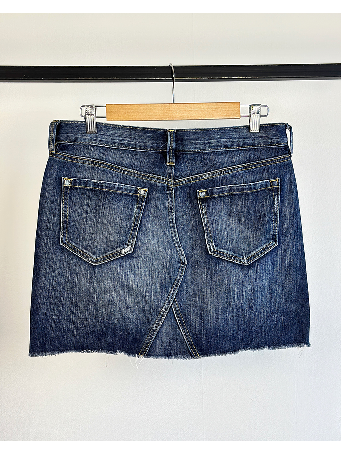 Falda de mezclilla azul 3