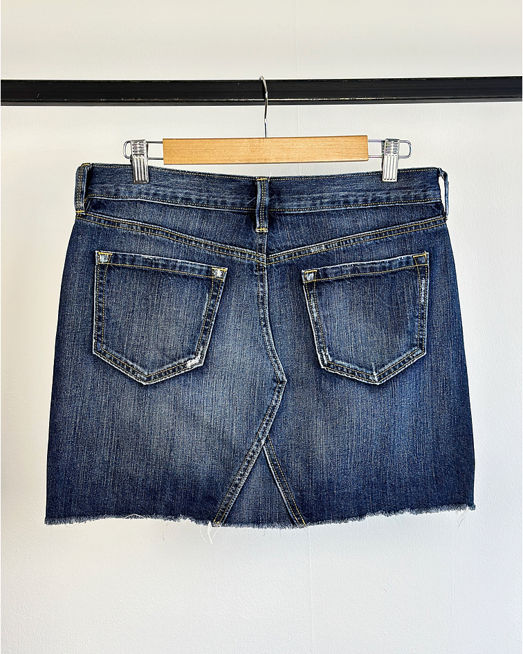 Falda de mezclilla azul