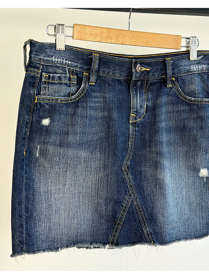 Falda de mezclilla azul 2