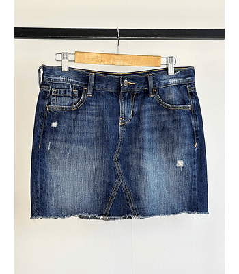 Falda de mezclilla azul