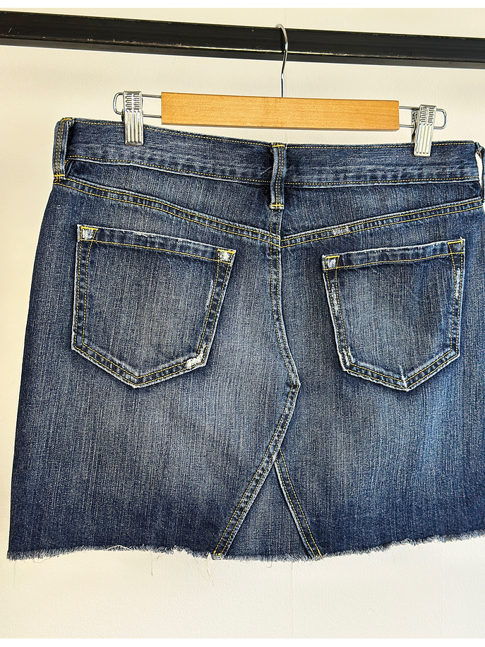 Falda de mezclilla azul 4