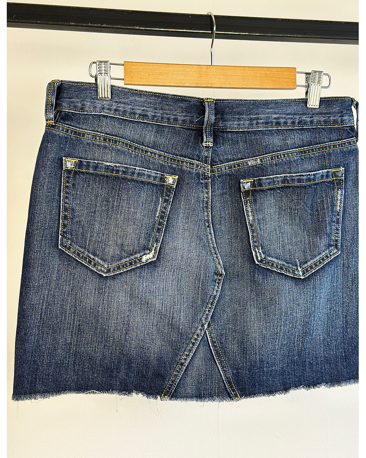 Falda de mezclilla azul