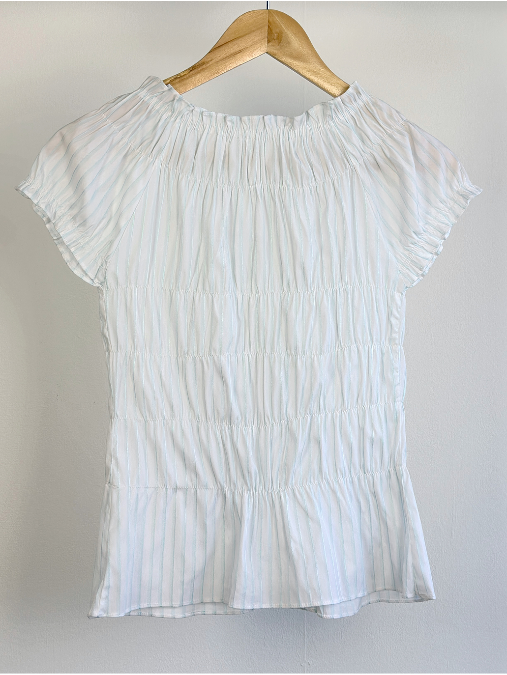 Polera rayada drapeado 4