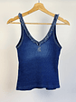 Top azul elasticado - Miniatura 2