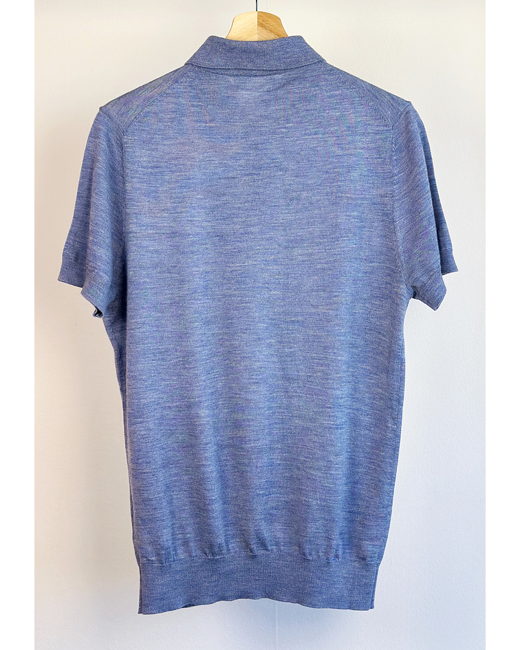 Polera piqué celeste 