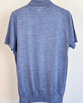 Polera piqué celeste 
