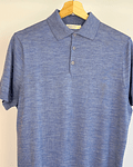 Polera piqué celeste 