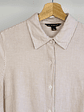 Camisa rayada beige - Miniatura 3