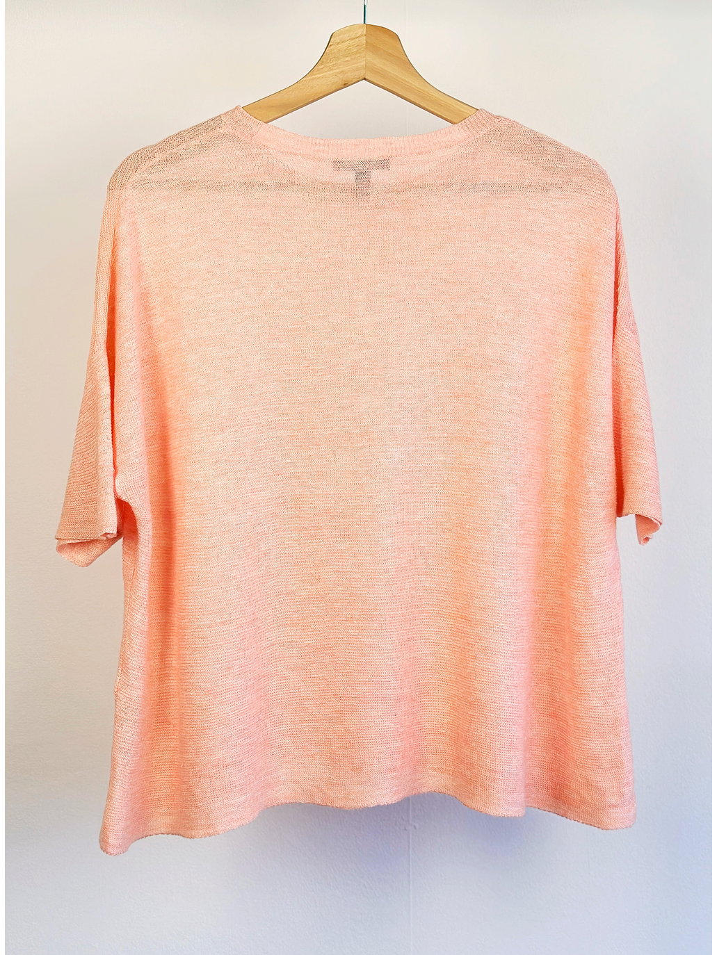 Polera lino salmón  3