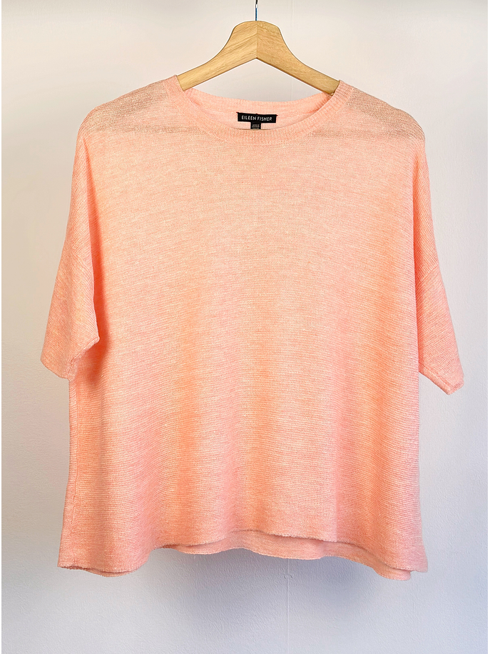 Polera lino salmón  1