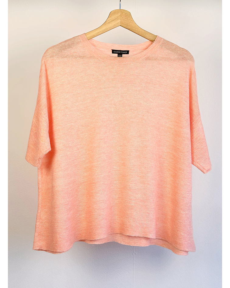 Polera lino salmón 