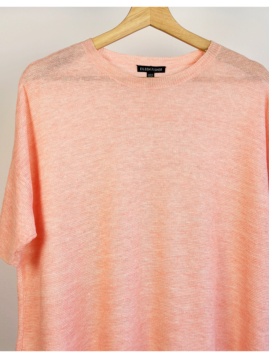 Polera lino salmón  2