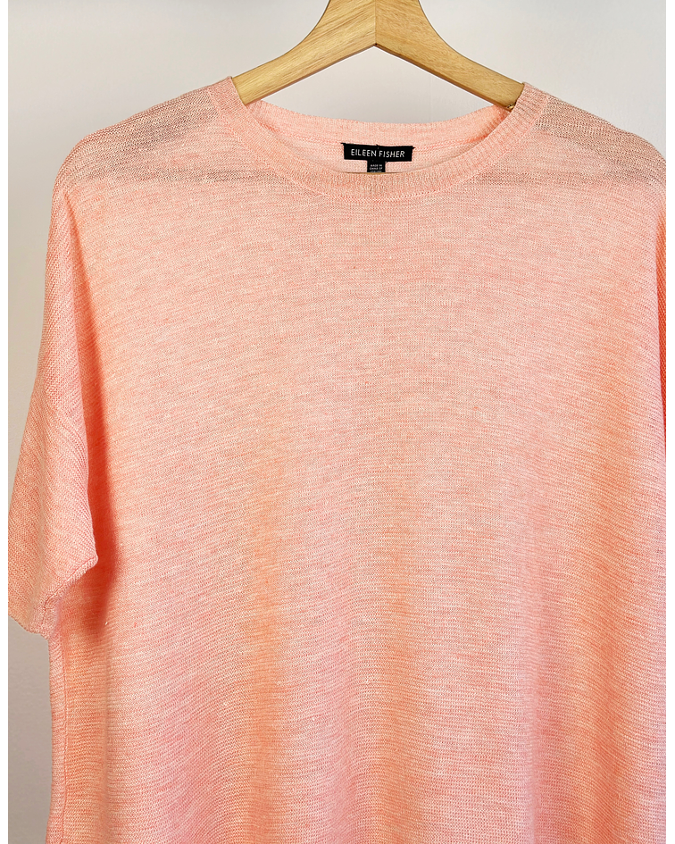 Polera lino salmón 