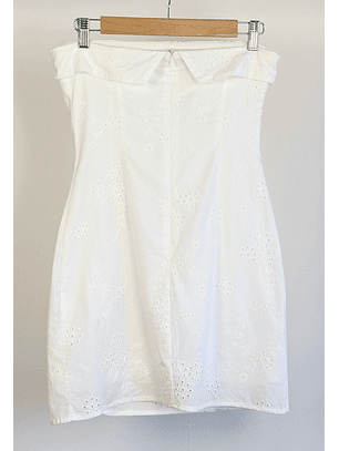 Vestido blanco broderie