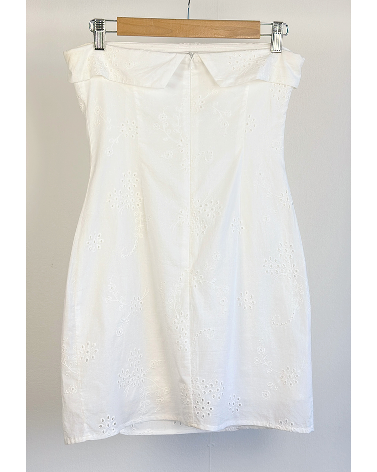 Vestido blanco broderie