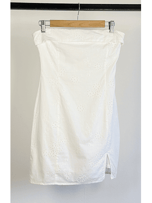 Vestido blanco broderie
