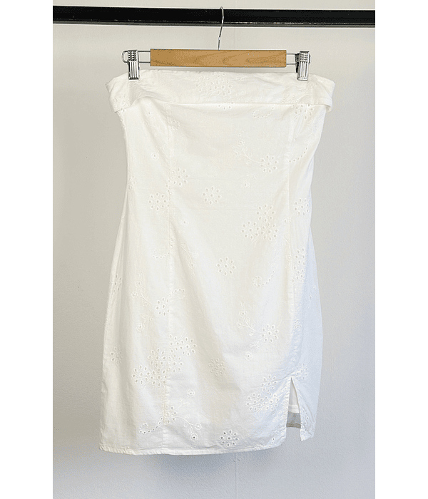 Vestido blanco broderie