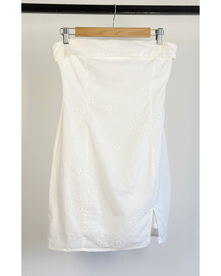 Vestido blanco broderie