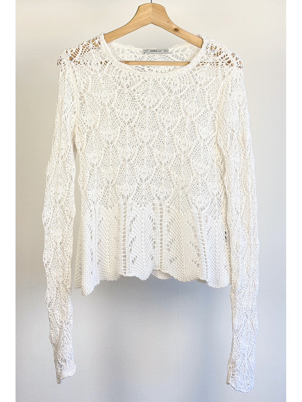 Chaleco calado blanco 1