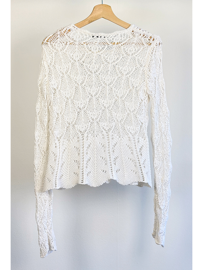 Chaleco calado blanco 3