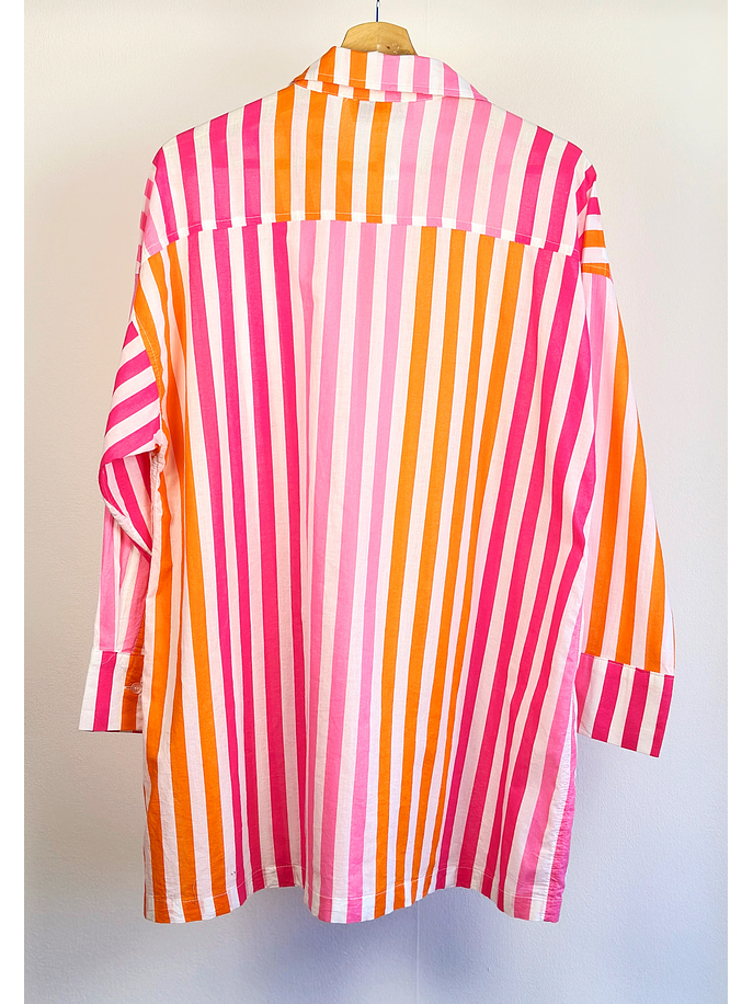 Camisa rayada oversize 3