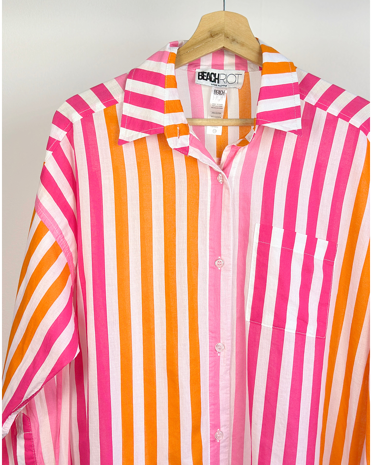 Camisa rayada oversize