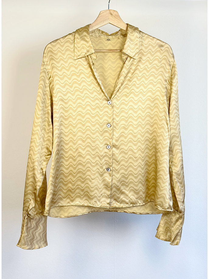 Camisa de seda satinada 1