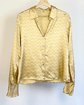 Camisa de seda satinada