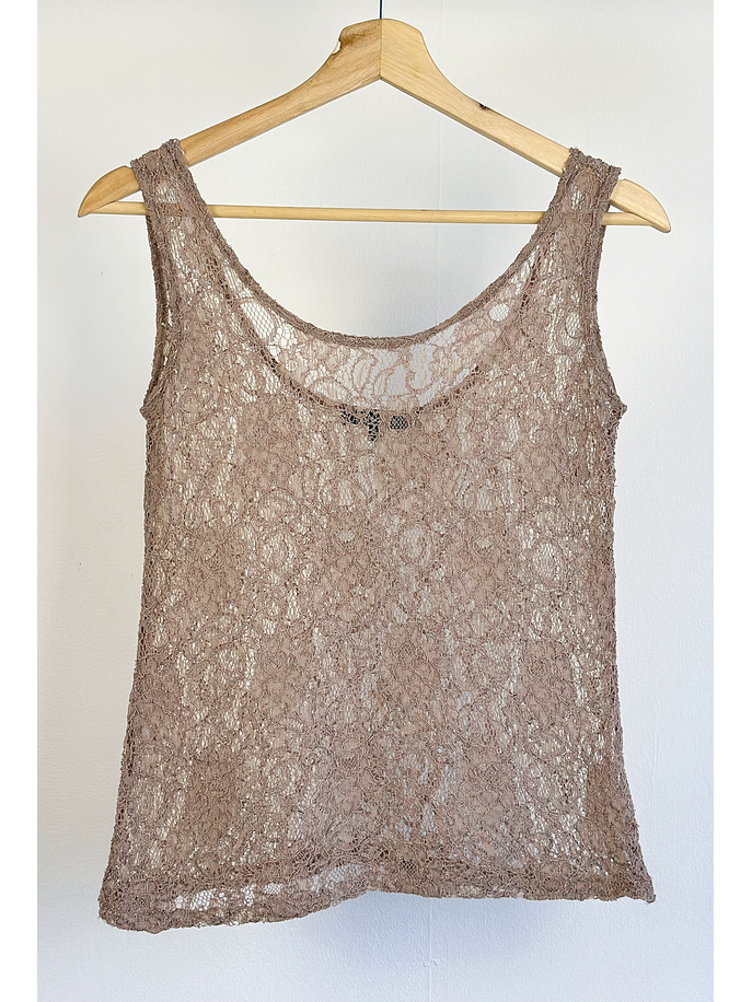 Top encaje beige 1
