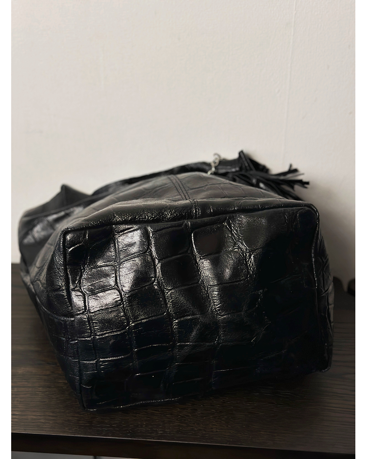 Cartera tote de cuero